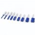 Tungsten Steel Alloy 8mm Shank Double Blades Straight Milling Tool 9 piece set