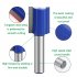 Tungsten Steel Alloy 8mm Shank Double Blades Straight Milling Tool 9 piece set