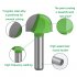 Tungsten Steel Alloy 8mm Shank Diameter Woodworking Semicircle Router Bit Tool 8X16