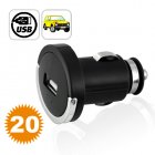 Turn your car cigarette lighter socket into a USB port for charging your Cellphone  GPS units  and other electronic devices 