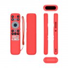 Tv Remote Control Silicone Cover Anti-fall Dust Protective Case Remote Sleeve Compatible For Tcl Rc902n Fmr1 Red