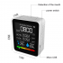 Tvoc Carbon  Dioxide  Detector With Intelligent Color Screen Display Real time Monitoring And Display black