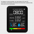Tvoc Carbon  Dioxide  Detector With Intelligent Color Screen Display Real time Monitoring And Display white