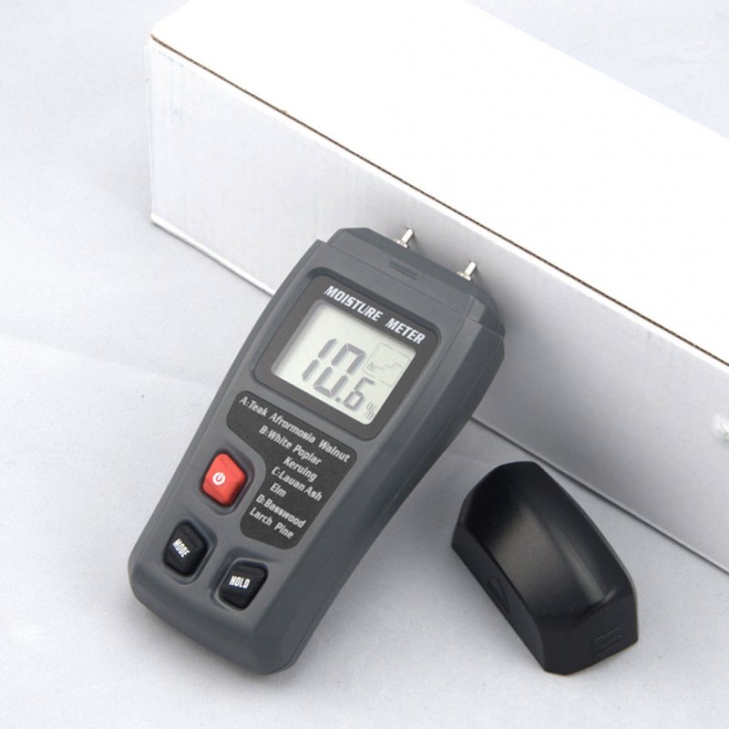 Two Pins Digital Wood Moisture Meter with Large LCD Display