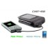 Two in one leather case and charger for cellphones and portable electronic media players such as  MP3  MP4  MP5  Mobile Phones even GPS units 
