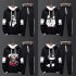 Two piece Sweater Suits Long Sleeves Hoodie Drawstring Pants Sports Wear for Man 1  XXXL