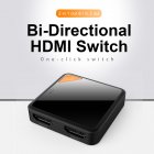 Two-way Switcher for HDMI Adapter ABS Various Specifications Wide Range of Uses black
