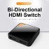 Two way Switcher for HDMI Adapter ABS Various Specifications Wide Range of Uses black
