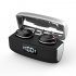 Tws Bluetooth  Headset Binaural Digital Display Touch Noise Reduction Mini Wireless Headphone Silver white