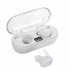 Tws Bluetooth compatible 5 0 Wireless  Stereo  Earphones Earbuds Digital Display In ear Noise Reduction Waterproof Headphone With Charging Case White