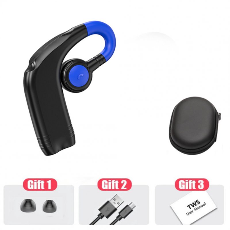 Tws Bluetooth-compatible Wireless  Earphone With Microphone 88 Hours Continuous Playing Waterproof Sweat-proof Sports Earplugs dark blue