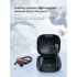 Tws Bluetooth compatible Headphones With Mic Sports Ear Hook Led Display Wireless Hifi Stereo Earbuds Waterproof  q62 3  black