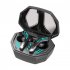Tws Bluetooth compatible Headset Low Latency Stereo Wireless Gaming Earphone Waterproof Sports Earplugs black