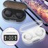 Tws Digital Display Wireless Bluetooth compatible 5 0 Headset True Stereo Binaural Running Music Earbuds Gaming Earphones White