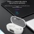 Tws Digital Display Wireless Bluetooth compatible 5 0 Headset True Stereo Binaural Running Music Earbuds Gaming Earphones White
