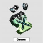 Tws K89 Bluetooth compatible Earphones In ear Noise Canceling Mechanical Style Wireless Gaming Headphones Green