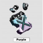Tws K89 Bluetooth compatible Earphones In ear Noise Canceling Mechanical Style Wireless Gaming Headphones Purple