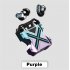 Tws K89 Bluetooth compatible Earphones In ear Noise Canceling Mechanical Style Wireless Gaming Headphones Purple