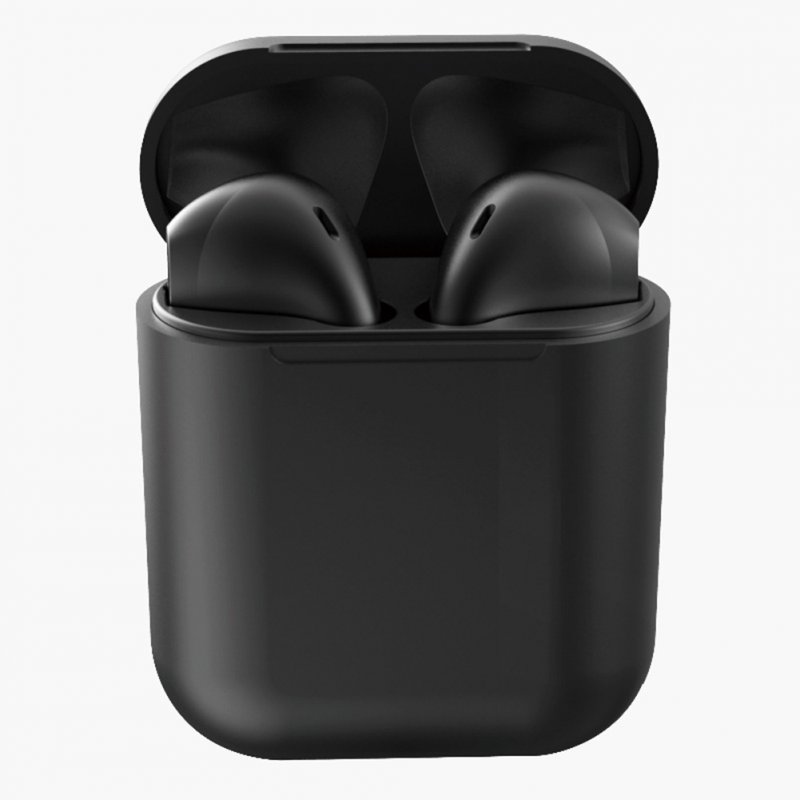 Tws Macaron I12 Wireless Headphones Bluetooth Earphone Headset Super Bass Sound Earbuds Black