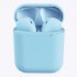 Tws Macaron I12 Wireless Headphones Bluetooth Earphone Headset Super Bass Sound Earbuds Dark blue