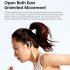 Tws Wireless Bluetooth Headphones Touch Control Ear Clip Bone Conduction Noise Reduction Headset White