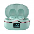 Tws Wireless Bluetooth-compatible 5.0 Headset Mini Binaural In-ear Stereo Noise Reduction Touch-control Earphones Mint Green