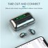 Tws Wireless Bluetooth Earphones Touch Control Digital Display Gaming Headset Black
