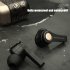 Tws Wireless Gaming Headset Bluetooth compatible 5 0 Waterproof Sports Earbuds Ts 100 Earphone With Charging Box black