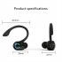 Tws Wireless Headphone Sports In ear Bluetooth 5 2 Handsfree Mini Headset with Mic for Smart Phone Black