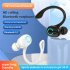 Tws Wireless Headphone Sports In ear Bluetooth 5 2 Handsfree Mini Headset with Mic for Smart Phone White