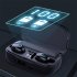 Tws Wireless Headset Bluetooth 5 2 Luminous Digital Display In ear Stereo Noise Cancelling Earphones X10 Black