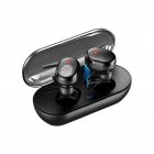 Tws Wireless  Stereo  Headphones Bluetooth-compatible 5.0 In-ear Noise Reduction Waterproof Earbuds Headset With Charging Case black