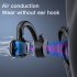 Tws t8 Air Conduction Earphones Bluetooth Noise Cancelling Hi fi Stereo Waterproof Sports Headset Black