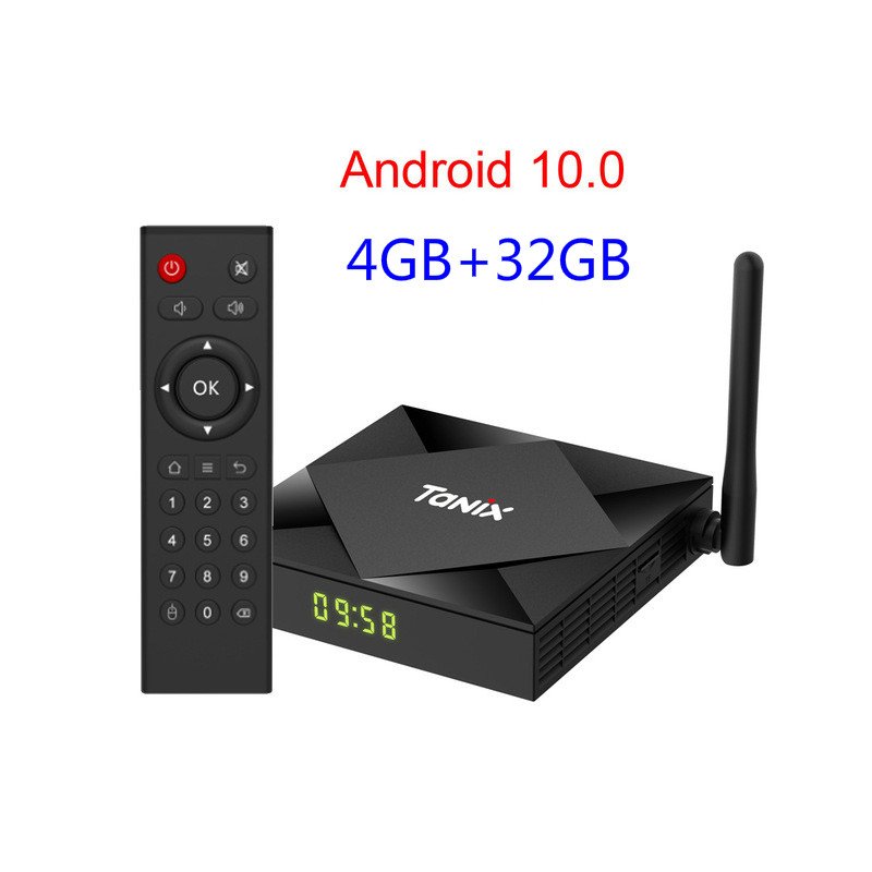 Tx6s Tv  Box H616 Quad-core Android 10.0 WiFi Allwinner Smart Tv  Box 4+32G_BU plug