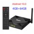 Tx6s Tv  Box H616 Quad core Android 10 0 WiFi Allwinner Smart Tv  Box 4 64G US plug
