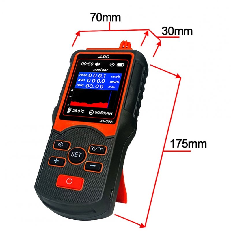Jd-3001 Geiger Counter Nuclear Radiation Detector Electromagnetic Radiation Detector Geiger Counter