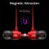 Type C Headphones Compatible For 9 8 7 Pro P50 Pro Wire Control Bass Magnetic Earphones With Microphone black