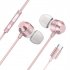 Type C Headphones Compatible For 9 8 7 Pro P50 Pro Wire Control Bass Magnetic Earphones With Microphone black