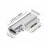 Type C Magnetic Usb Adapter Connector Type C Female To Compatible For Magsafe 2 PD 100w T Shape Plug Converter silver