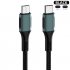 Type C To Micro Usb Charging Cable Data  Cable  Pd Fast Charge Data Transfer With Otg Function Compatible For Macbook Samsung Xiaomi blue Type C vs  Micro