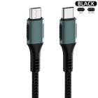 Type C To Micro Usb Charging Cable Data  Cable, Pd Fast Charge Data Transfer With Otg Function Compatible For Macbook Samsung Xiaomi black Type-C vs. Micro