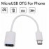 Type C To OTG Adapter Cable Mouse Keyboard OTG Adapter Usb Adapter Converters White