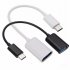 Type C To OTG Adapter Cable Mouse Keyboard OTG Adapter Usb Adapter Converters White