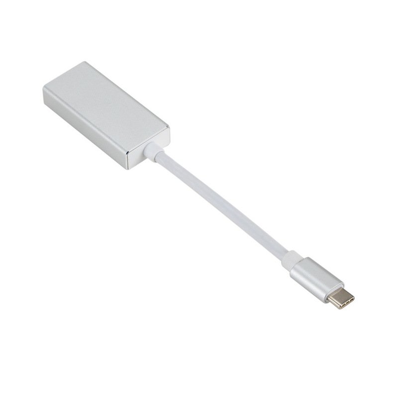 Type C USB 3.1 Adapter Thunderbolt 3 USB-C to DisplayPort Converter 4K@60Hz TYPE-C TO DP USB-C Cables Connectors Silver