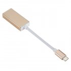 Type C USB 3.1 Adapter Thunderbolt 3 USB-C to DisplayPort Converter 4K@60Hz TYPE-C TO DP USB-C Cables Connectors Golden