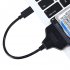 Type C USB 3 1 to SATA HDD SSD Adapter Cable 0 2m Support 2 5 inch Large capacity Storage  black