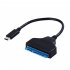 Type C USB 3 1 to SATA HDD SSD Adapter Cable 0 2m Support 2 5 inch Large capacity Storage  black