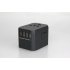 Type C Universal World Travel Power Adapter Wall Charger Conversion Socket with US UK EU AU Plugs Gold White box