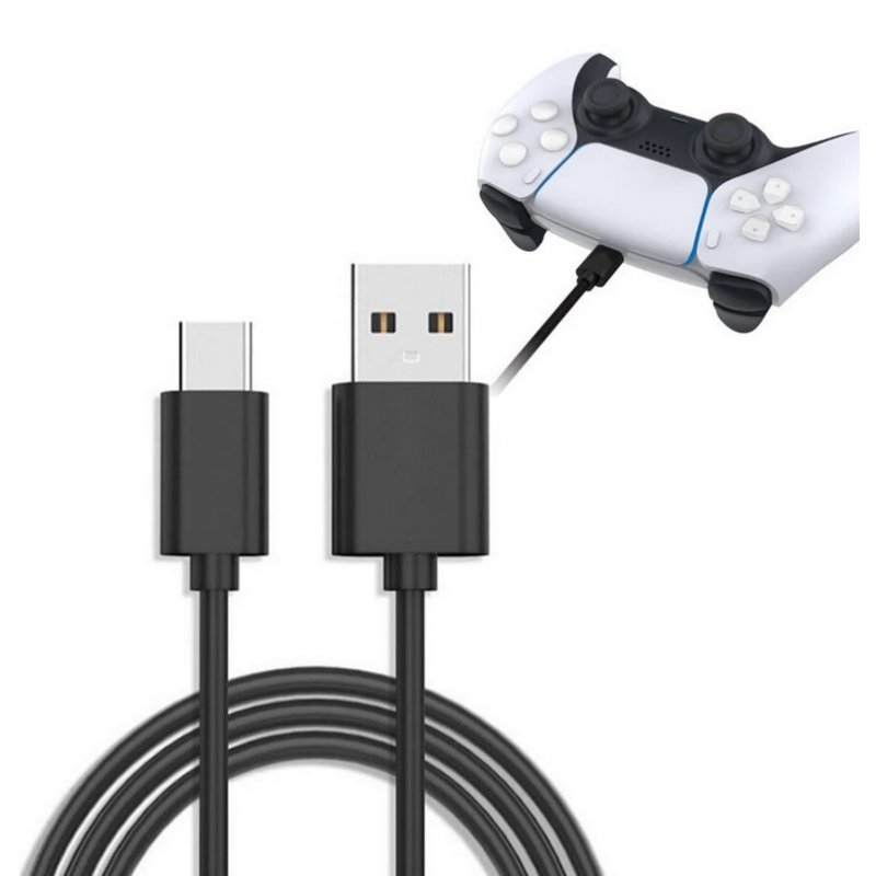 Type C Usb Compatible for Ps5 Handle Charging Cable Power Supply Cord Charging Wire Compatible for Switch Oled 1 meter