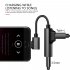 Type C to 3 5mm Headphone Audio Jack 2 in 1 USB C AdapterAUX Wired Music Charging Converter for Samsung Huawei  black